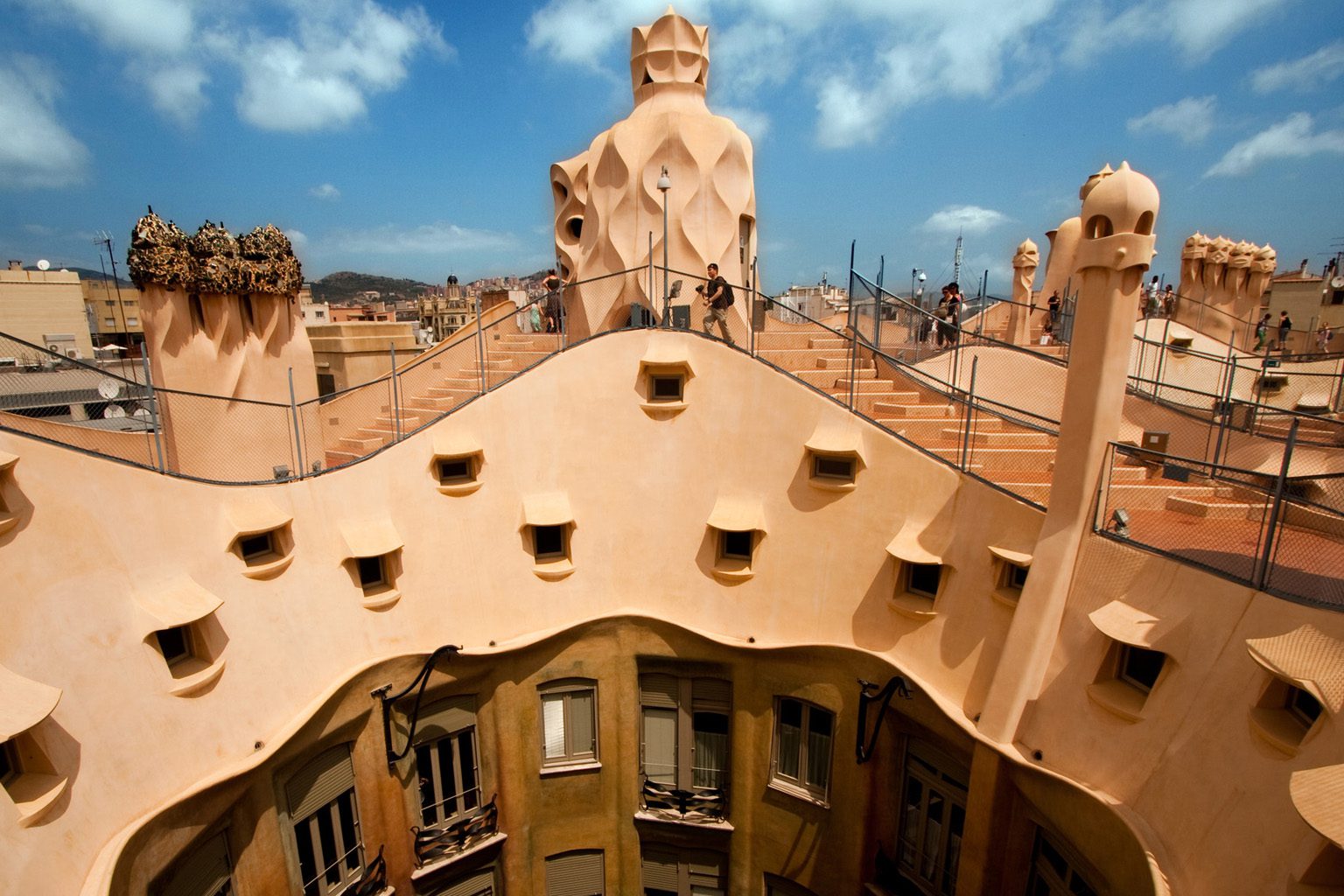 Next to Cosmo Apartments Passeig de Gràcia is the famous house of Antonio Gaudi La Pedrera