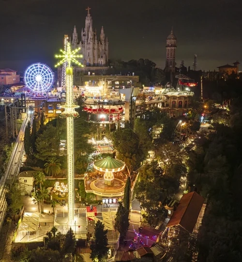 Tibidabo Park on Christmas Day